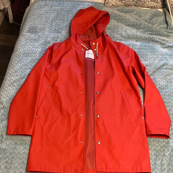 Stutterheim Jackets & Coats Stutterheim Rain Jacket Red Small